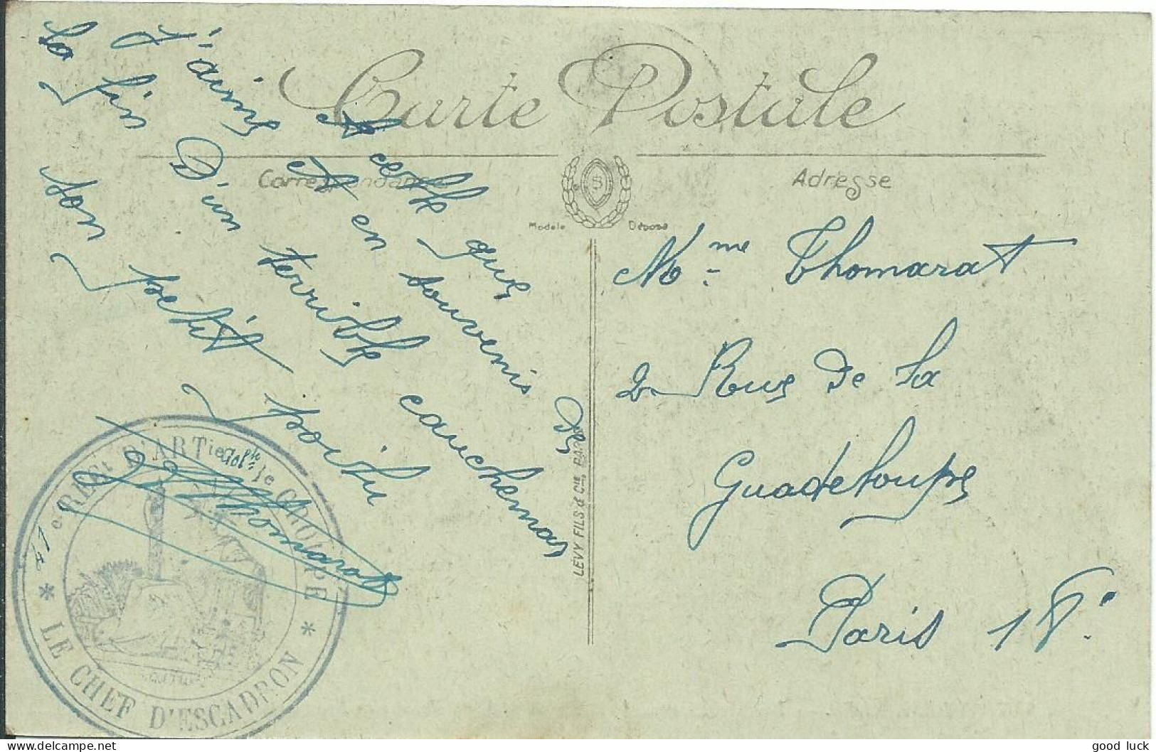 FRANCE CARTE 2c ARTILLERIE + VERSAILLES CONGRES DE LA PAIX POUR PARIS DE 1919 LETTRE COVER - Oorlog 1914-18