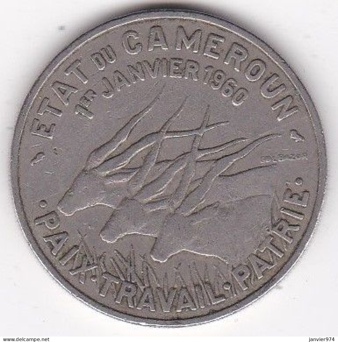 Etats Du Cameroun 5 Francs 1960 , En Cupronickel, KM# 13 - Kamerun