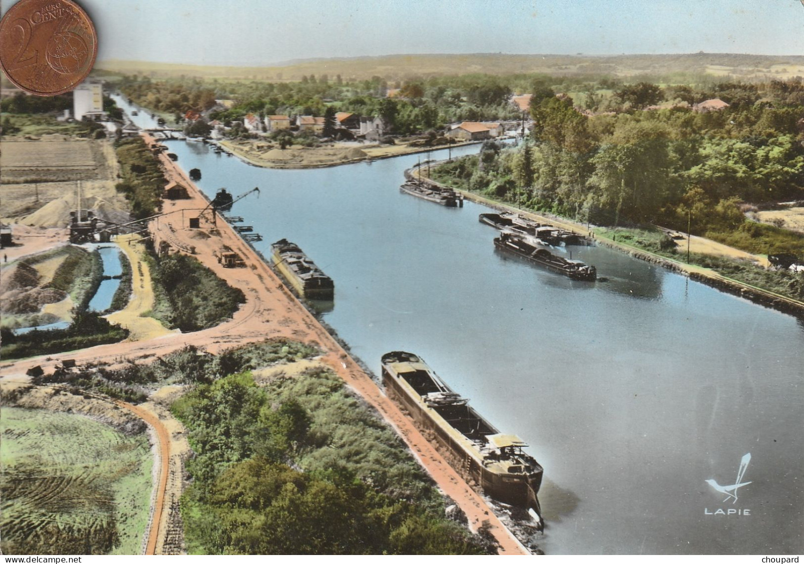 02 - Carte Postale Semi Moderne De  BOURG ET COMIN   Vue Aérienn - Otros & Sin Clasificación