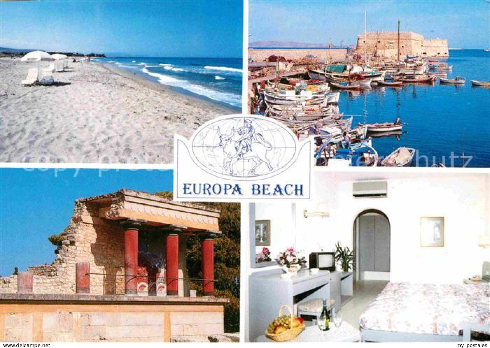 72710925 Heraklion Iraklio Europa Beach Hotel Hafen Strand Insel Kreta - Griechenland