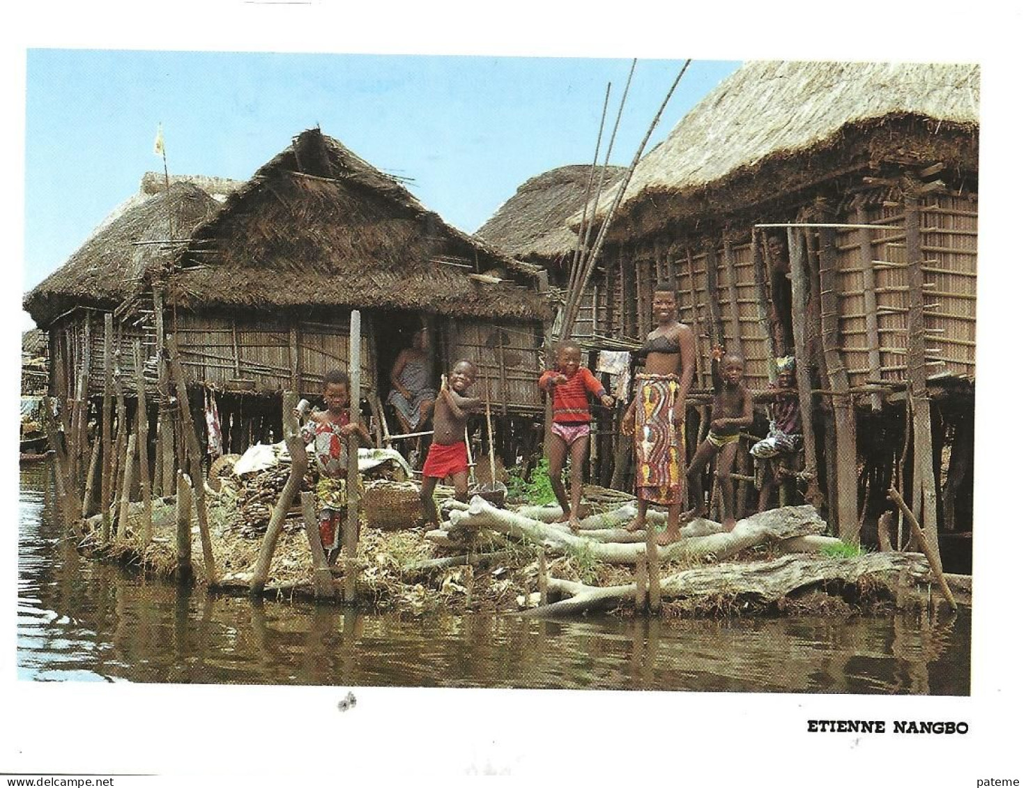 Photographie Etienne Nango Cote D'ivoire Les Fanicos  Musiciens Du Nord Village Lacustre - Fotografie