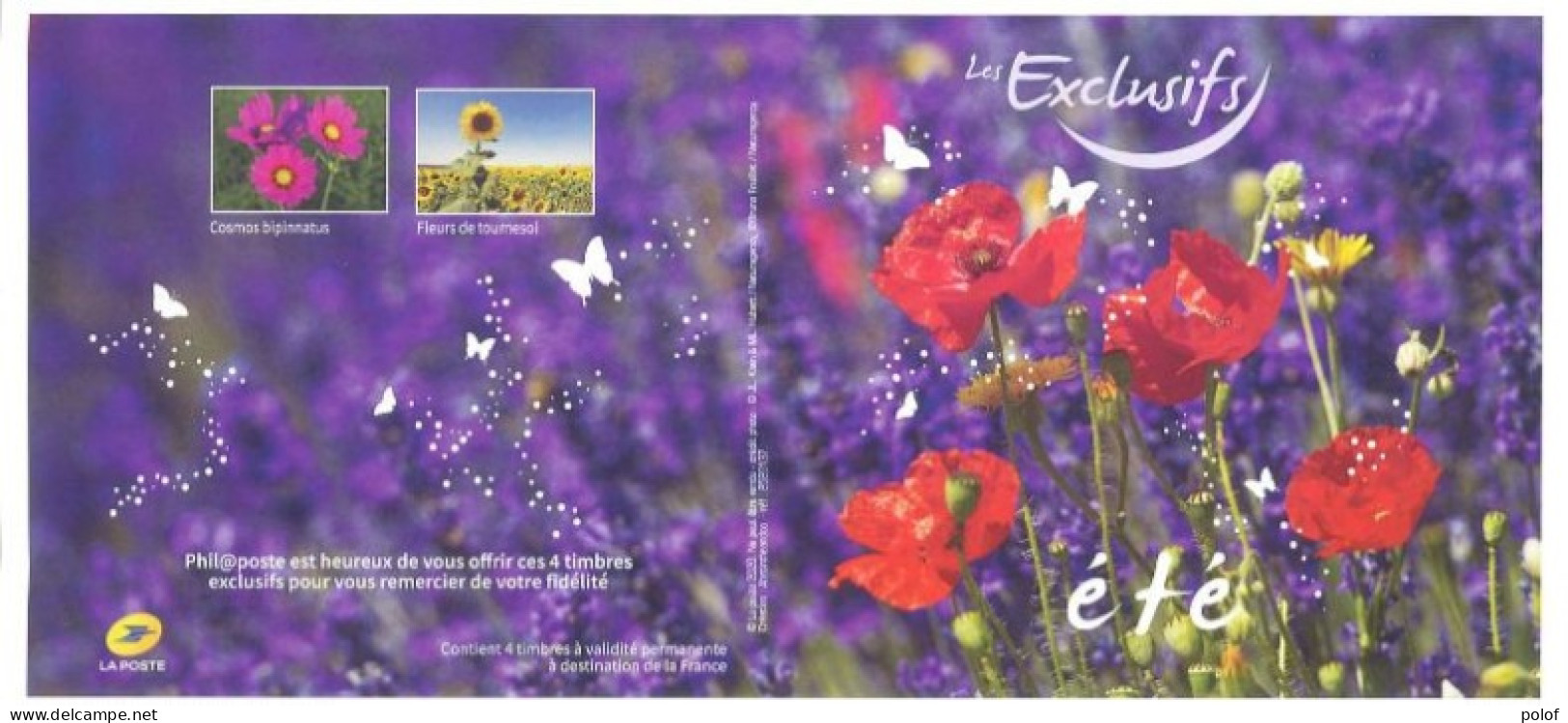 COLLECTOR - Les Exclusifs - Eté - Fleurs - Timbres Autocollants -  (C 120) - Collectors