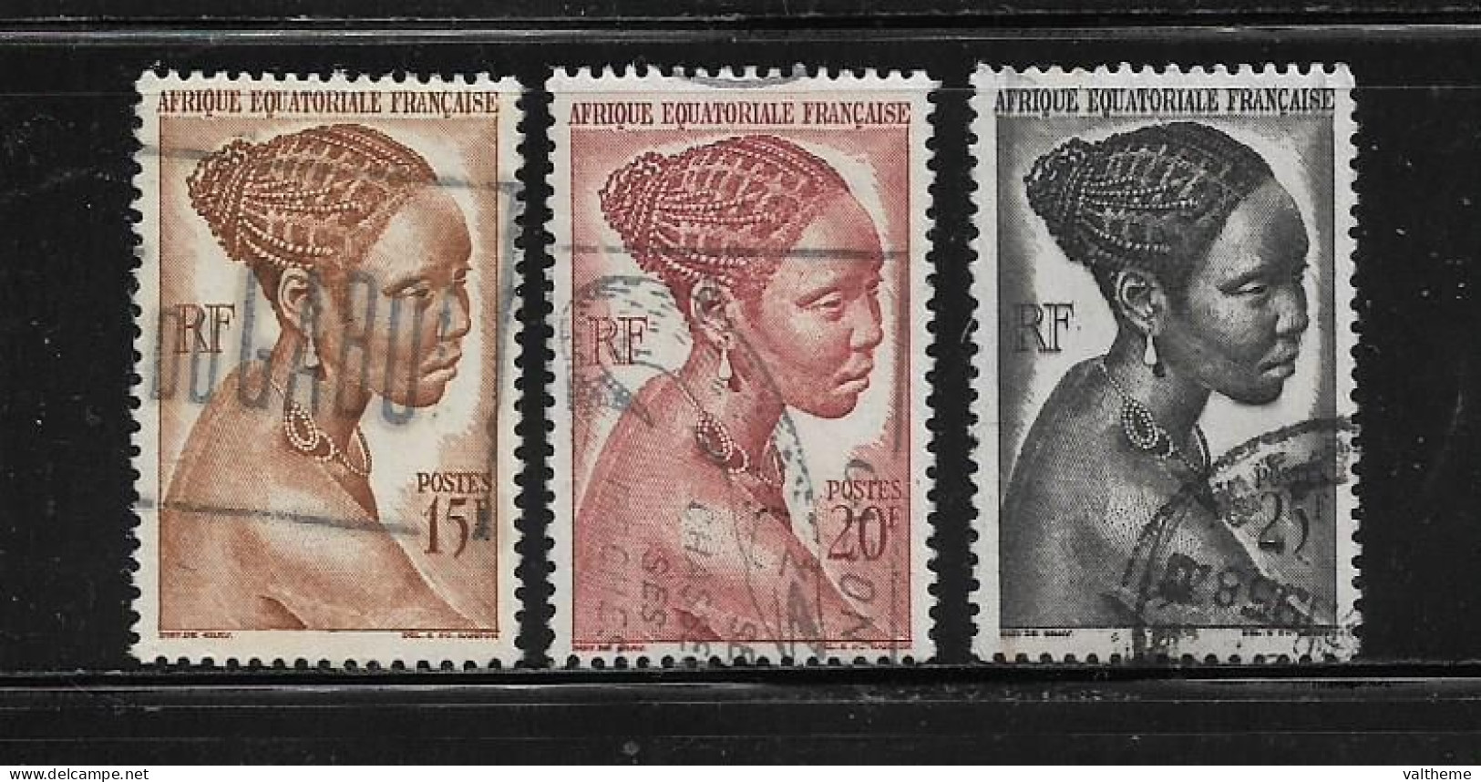 A.E.F.  (  DIV - 604 )   1947   N° YVERT ET TELLIER  N° 224/226 - Used Stamps