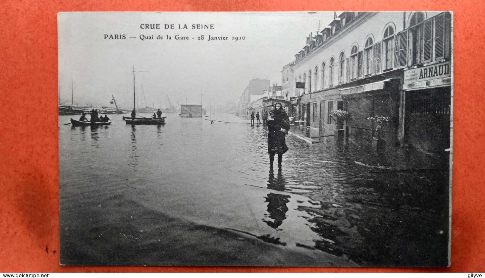 CPA (75)  Crue De La Seine. Quai De La Gare.(7A.908) - Paris Flood, 1910