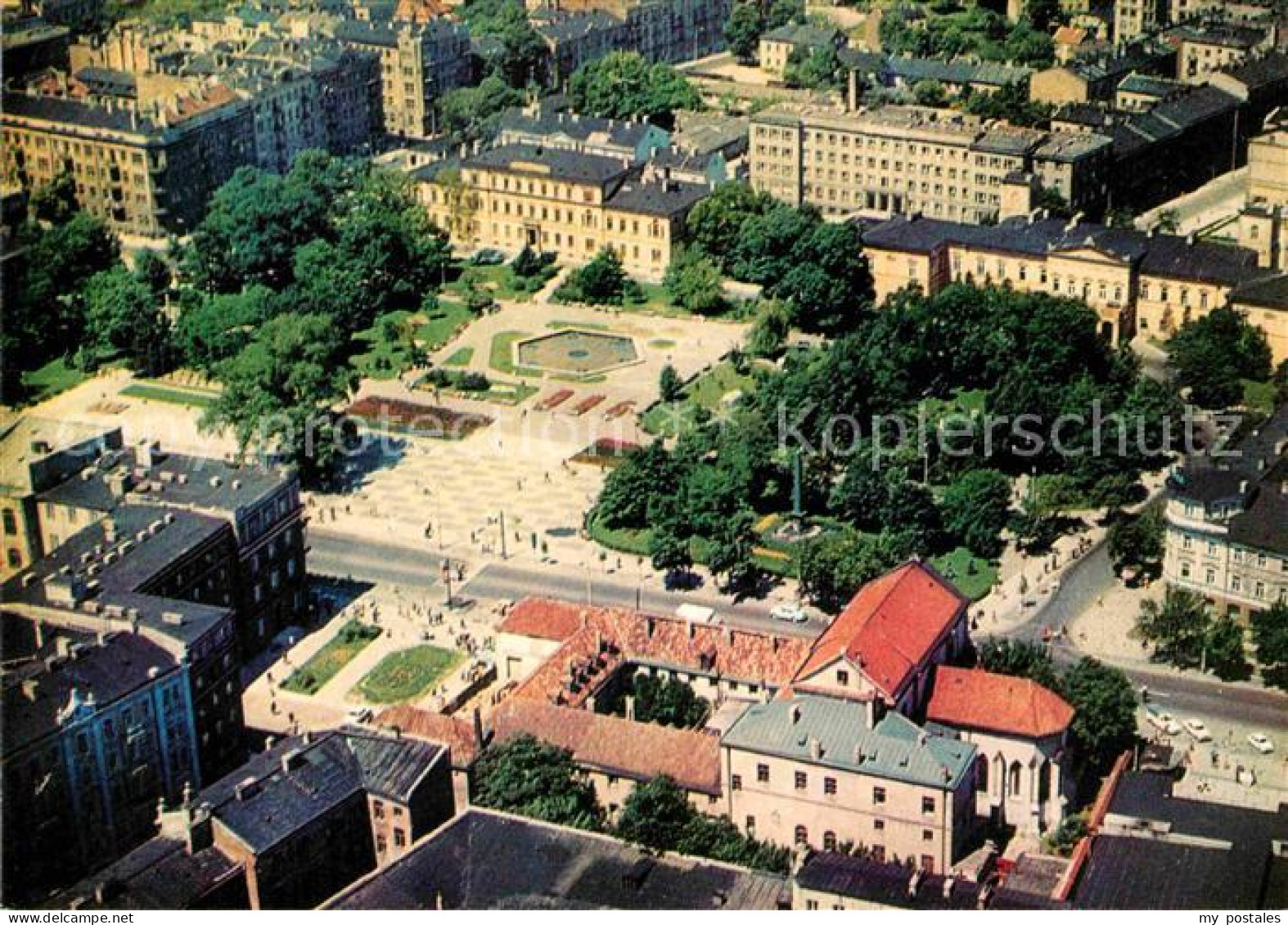 72710904 Lublin Lubelskie Fliegeraufnahme Plac Litewski  - Pologne