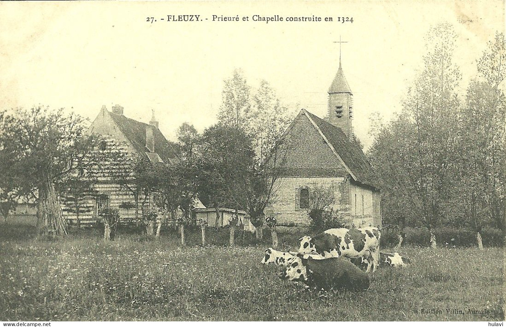 60  FLEUZY - PRIEURE ET CHAPELLE CONSTRUITE EN 1324 (ref 8596) - Altri & Non Classificati