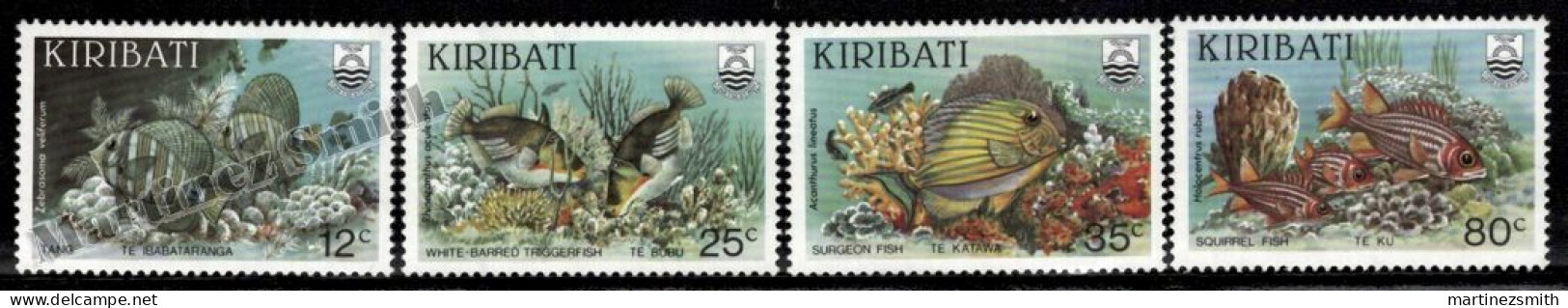 Kiribati 1985 Yvert 130-33, Sea Fauna, Fishes Of The Coral Reef - MNH - Kiribati (1979-...)