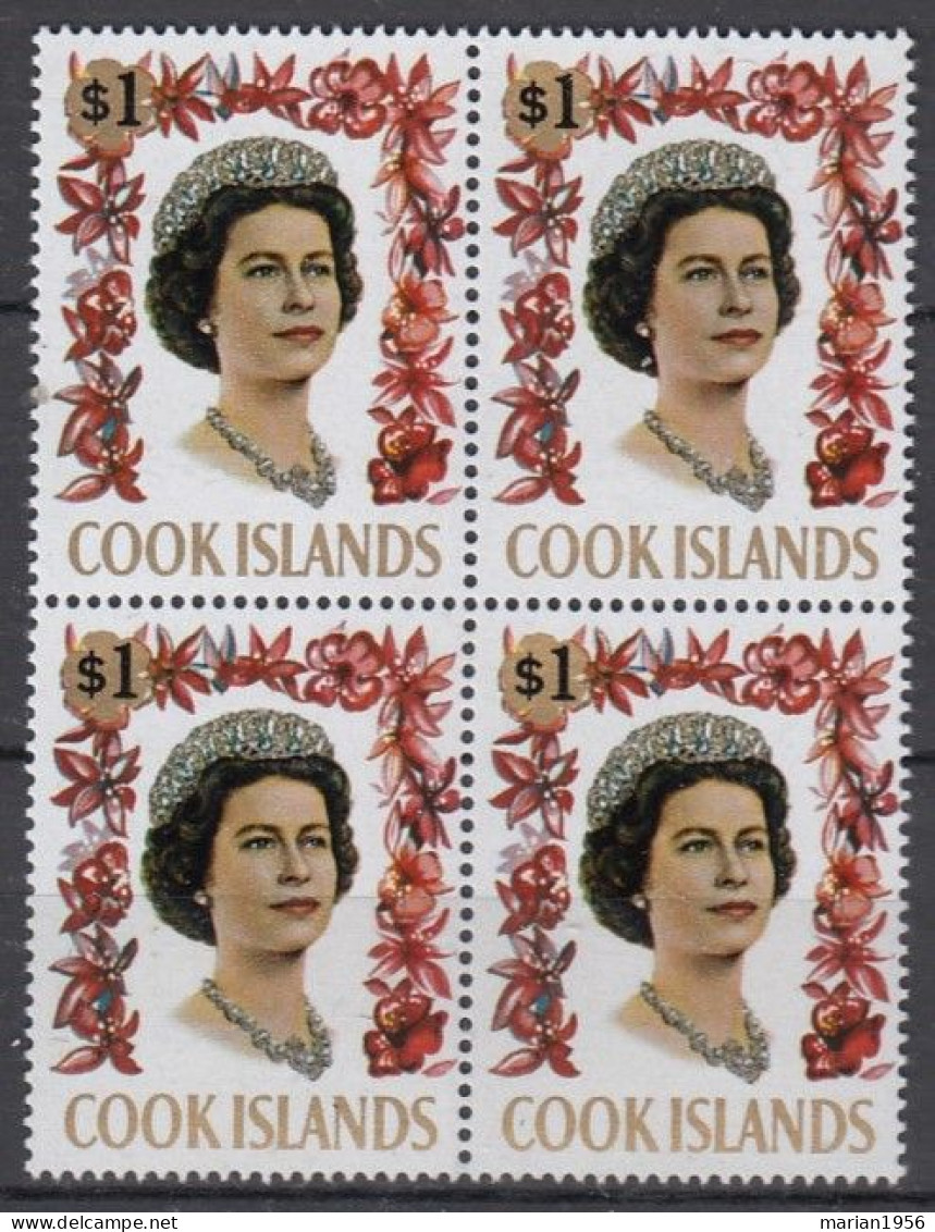 Cook Islands 1967 - QUEEN ELISABETH - BLOC X 4 - Michel 20 Eur. - MNH - Familles Royales