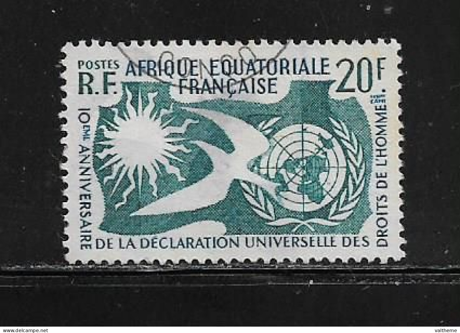 A.E.F.  (  DIV - 606 )   1958   N° YVERT ET TELLIER  N° 245 - Used Stamps