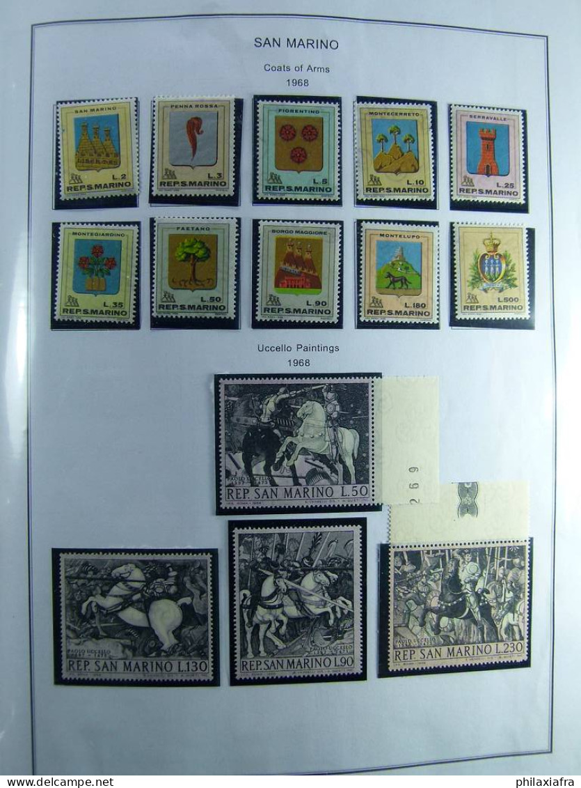 Collection Saint-Marin, De 1968 à 2004 BF Timbres Carnet Neufs ** Surtout Cpl - Full Sheets