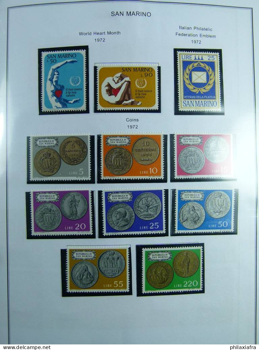 Collection Saint-Marin, de 1968 à 2004 BF timbres carnet neufs ** surtout cpl