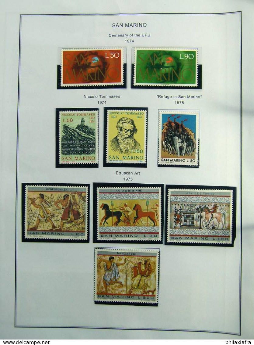 Collection Saint-Marin, de 1968 à 2004 BF timbres carnet neufs ** surtout cpl