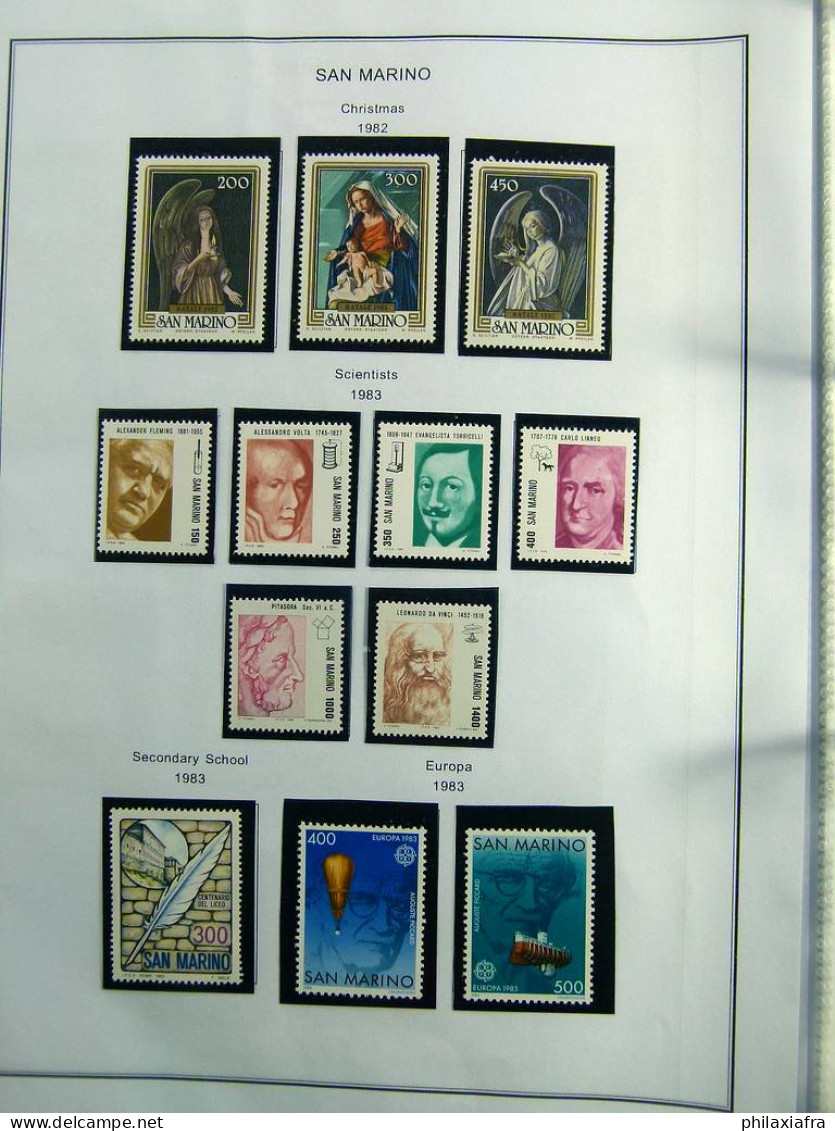 Collection Saint-Marin, de 1968 à 2004 BF timbres carnet neufs ** surtout cpl