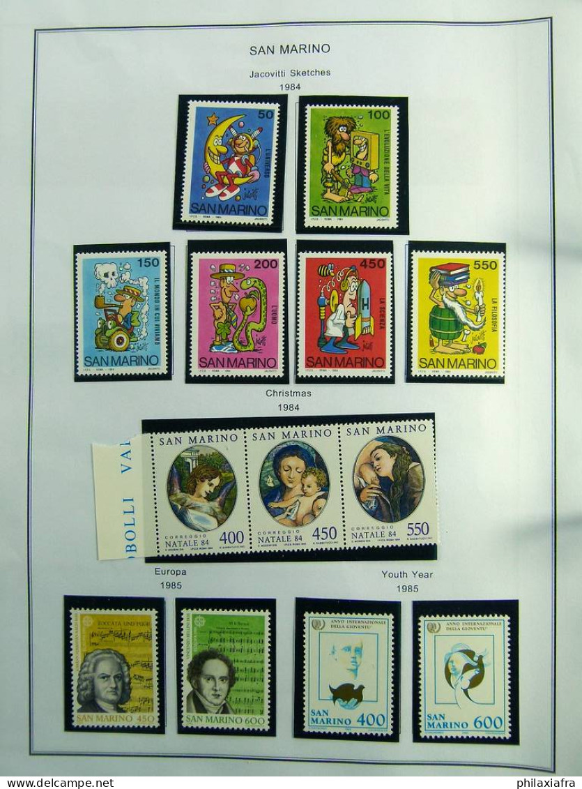 Collection Saint-Marin, de 1968 à 2004 BF timbres carnet neufs ** surtout cpl