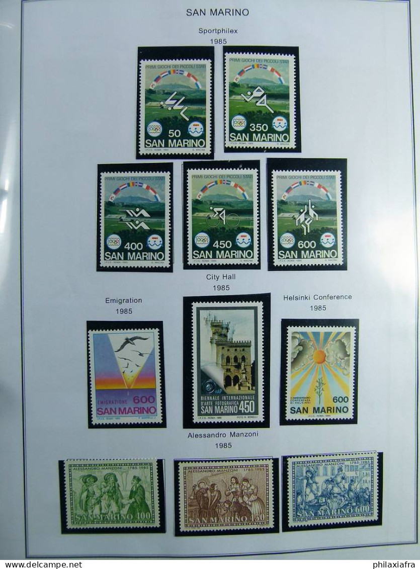 Collection Saint-Marin, de 1968 à 2004 BF timbres carnet neufs ** surtout cpl