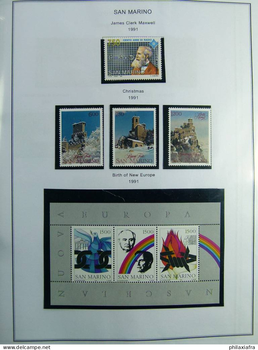Collection Saint-Marin, de 1968 à 2004 BF timbres carnet neufs ** surtout cpl