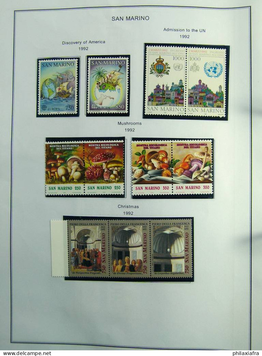 Collection Saint-Marin, de 1968 à 2004 BF timbres carnet neufs ** surtout cpl