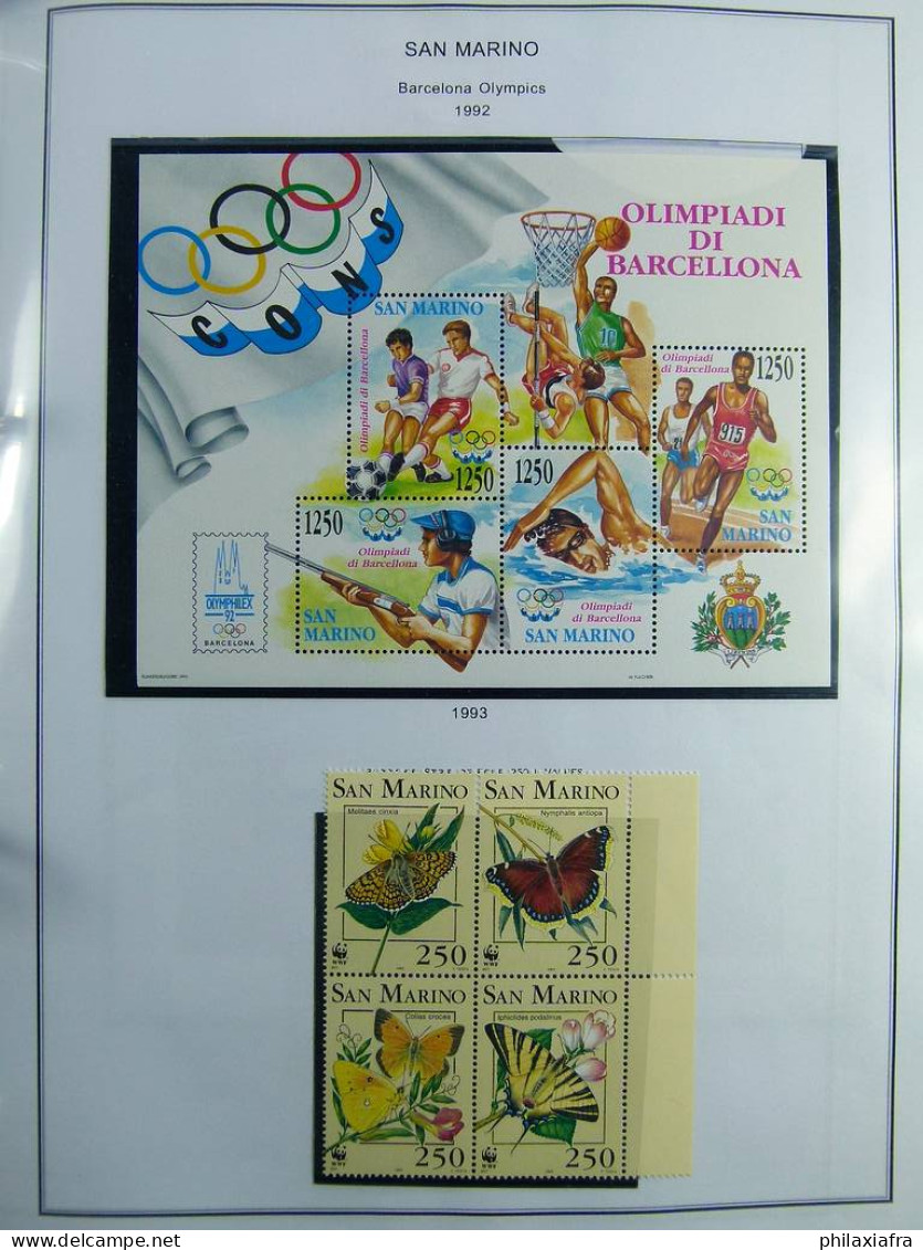 Collection Saint-Marin, de 1968 à 2004 BF timbres carnet neufs ** surtout cpl