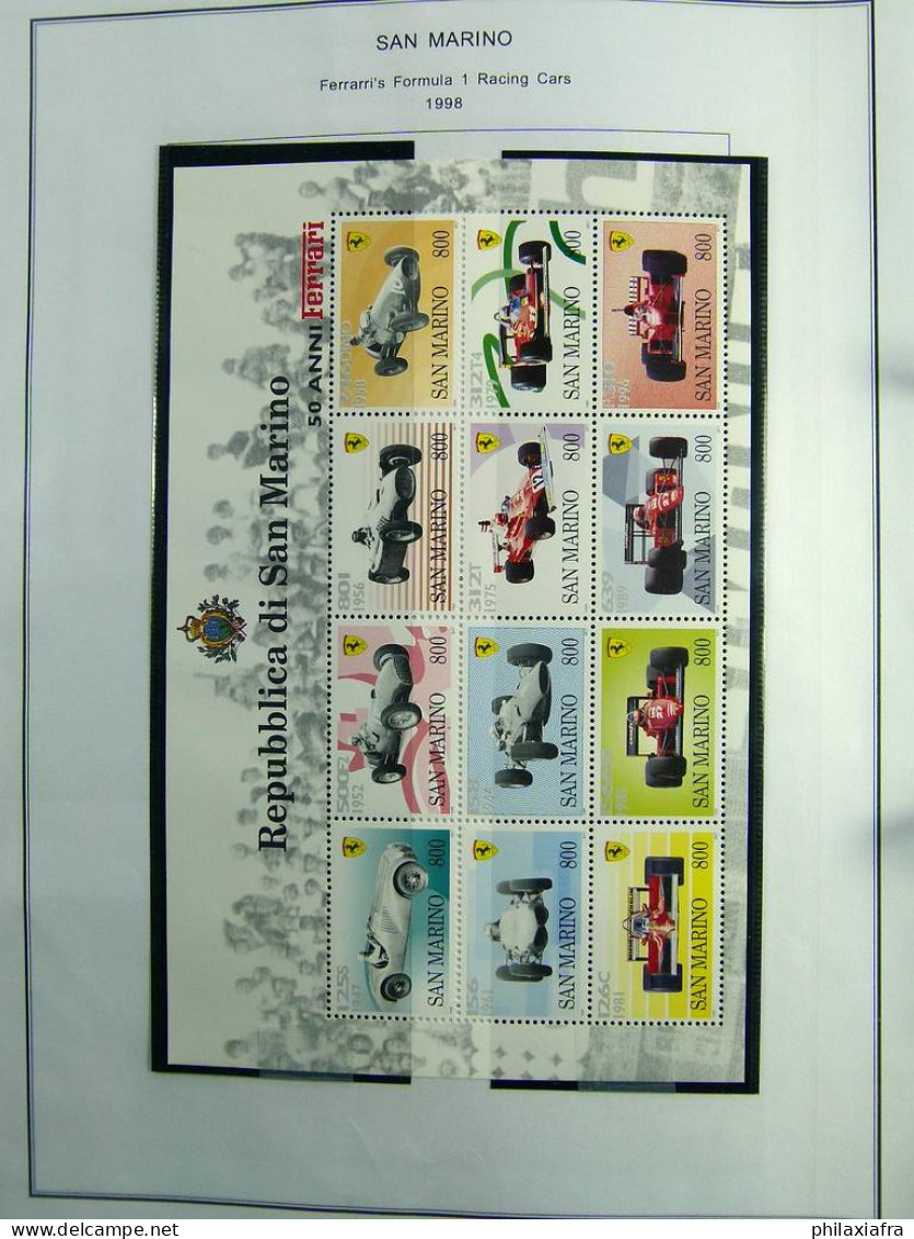 Collection Saint-Marin, de 1968 à 2004 BF timbres carnet neufs ** surtout cpl