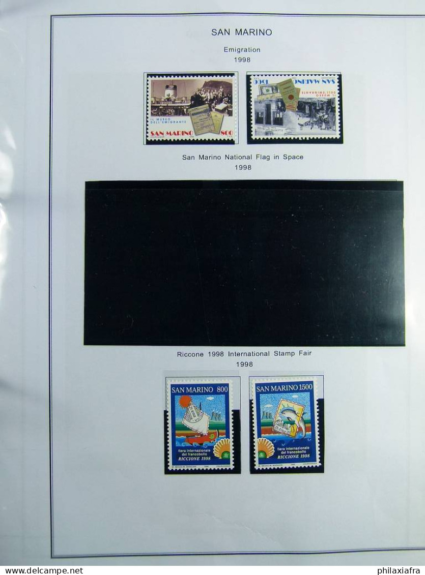 Collection Saint-Marin, de 1968 à 2004 BF timbres carnet neufs ** surtout cpl