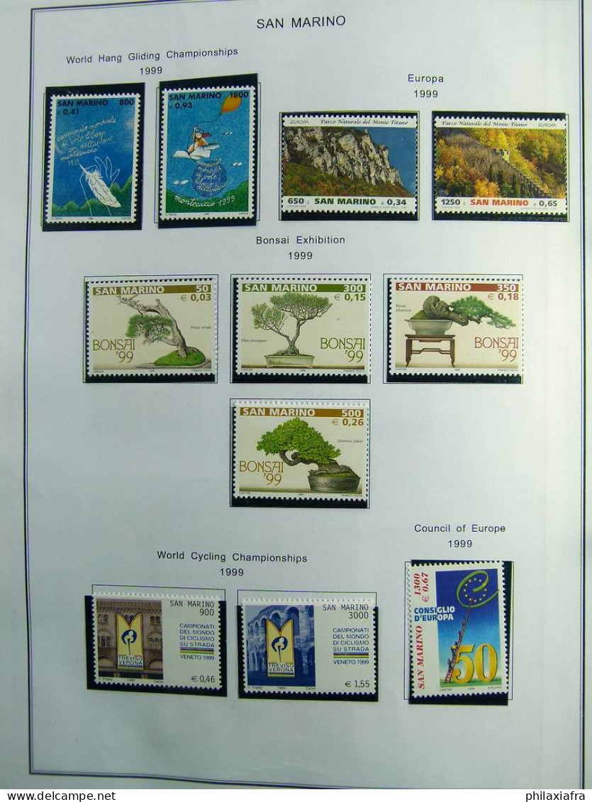 Collection Saint-Marin, de 1968 à 2004 BF timbres carnet neufs ** surtout cpl