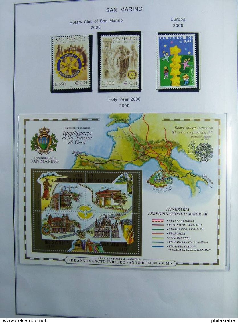 Collection Saint-Marin, de 1968 à 2004 BF timbres carnet neufs ** surtout cpl