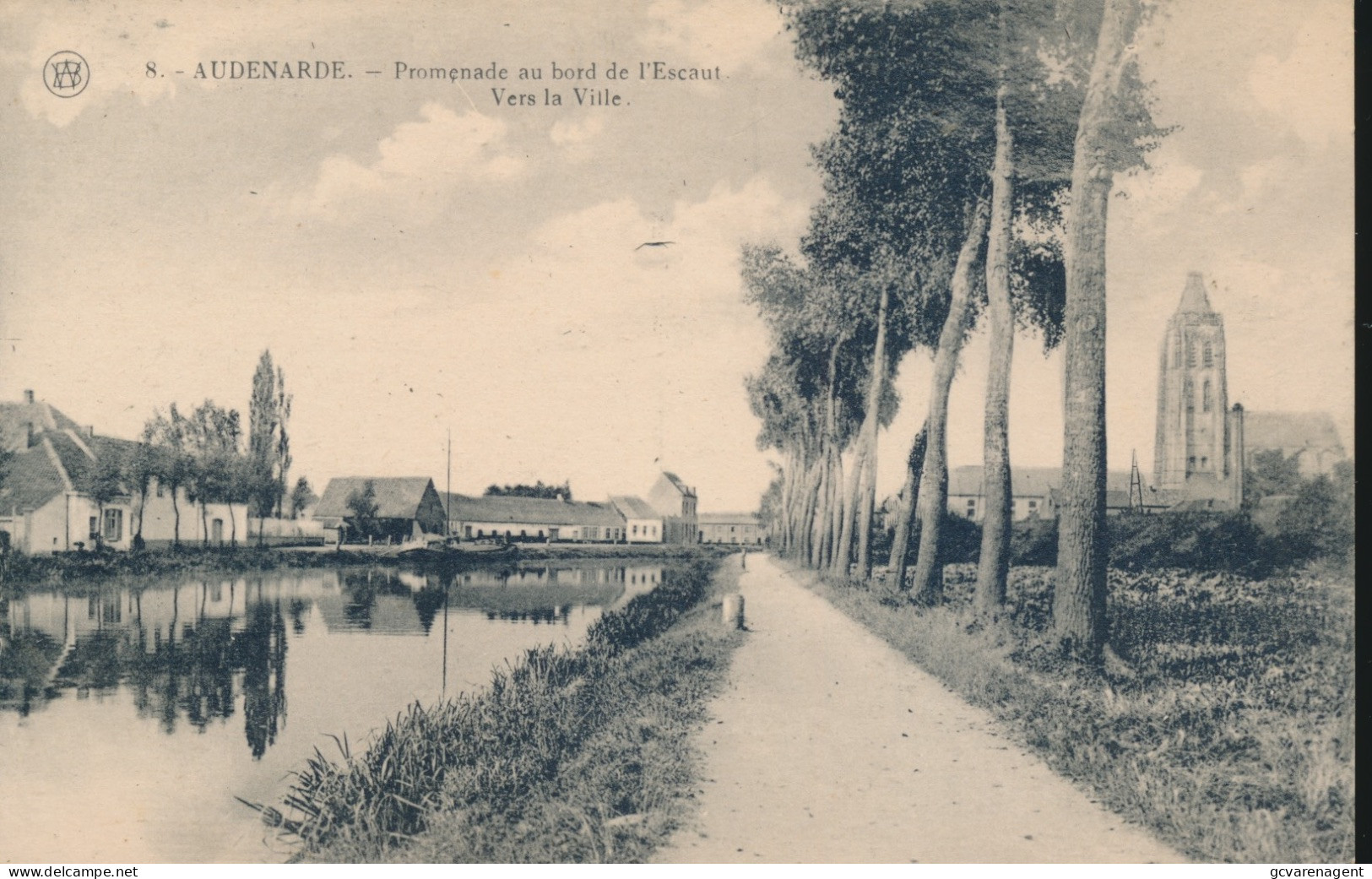 OUDENAARDE        PROMENADE AU BORD DE L'ESCAUT     VERS LA VILLE - Oudenaarde