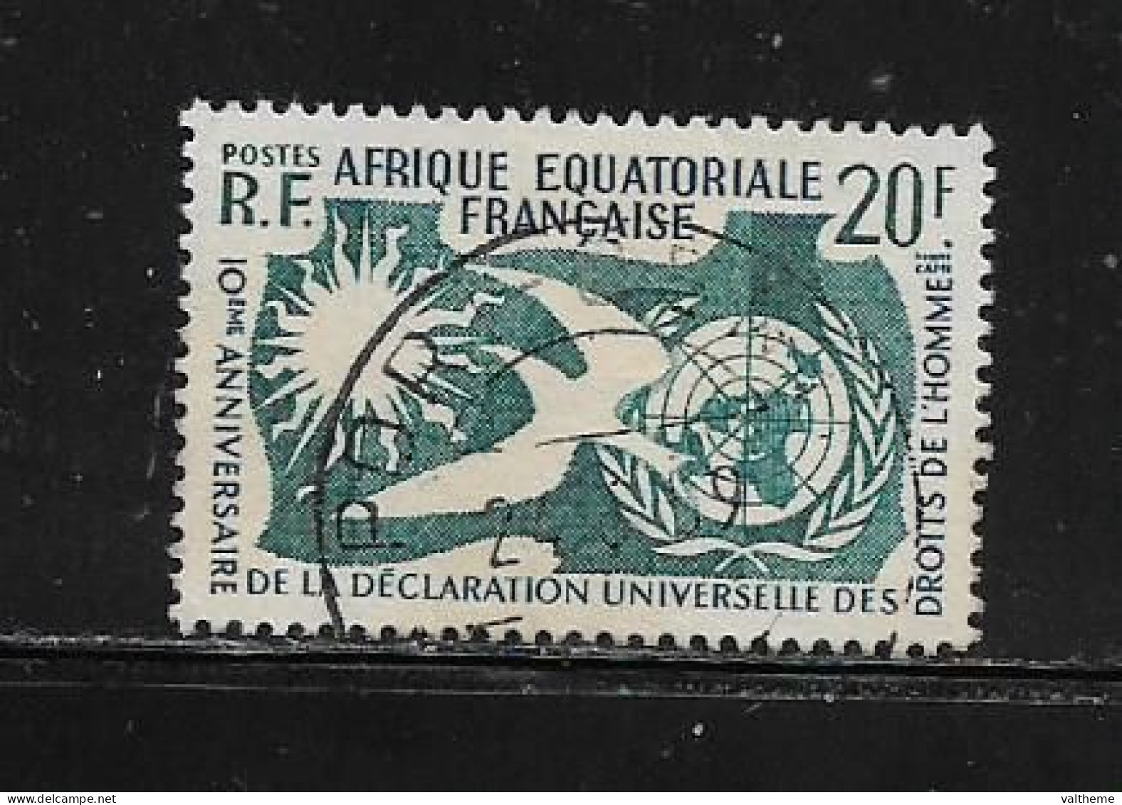 A.E.F.  (  DIV - 607 )   1958   N° YVERT ET TELLIER  N° 245 - Usati