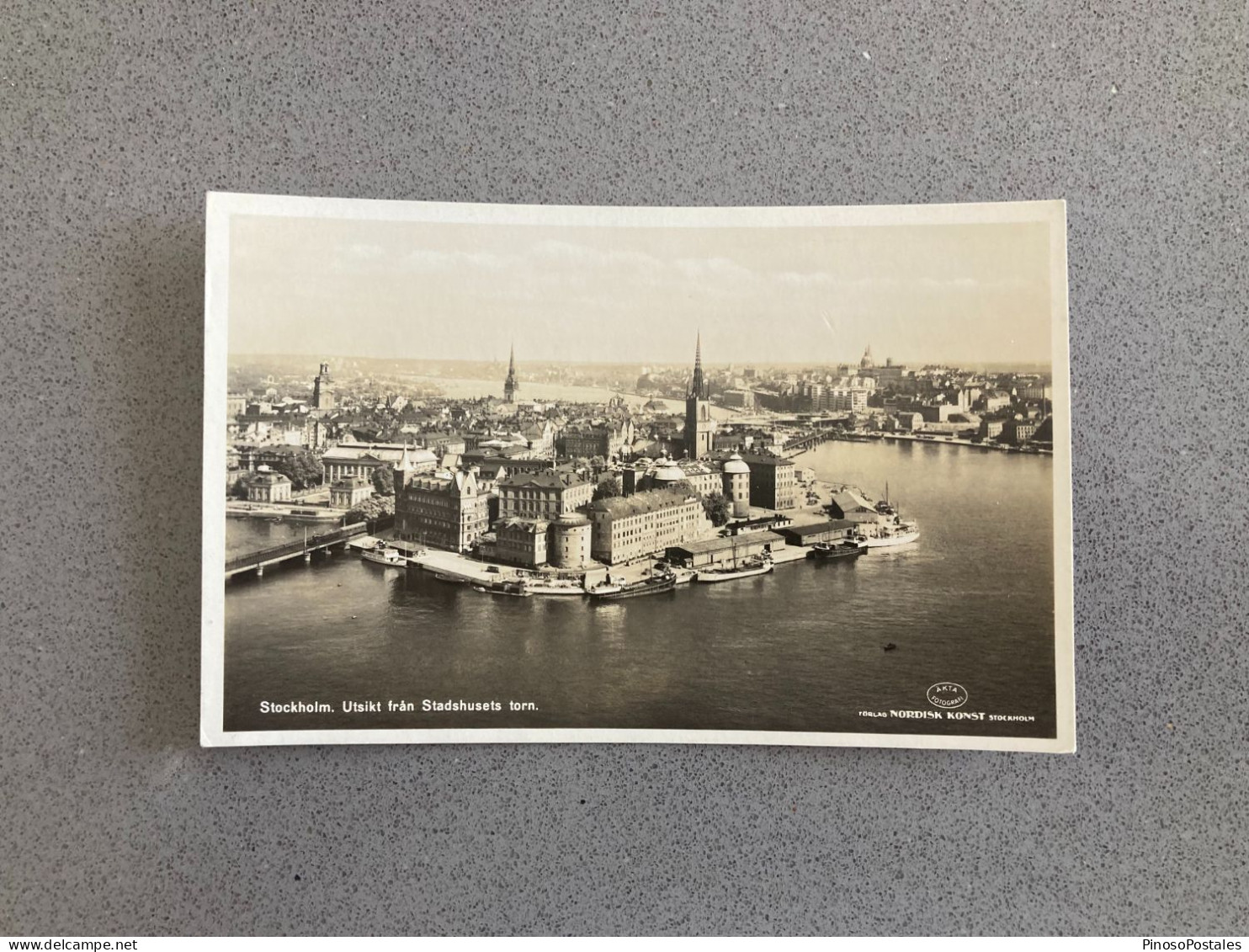 Stockholm Utsikt Fran Stadshusets Torn Carte Postale Postcard - Suède