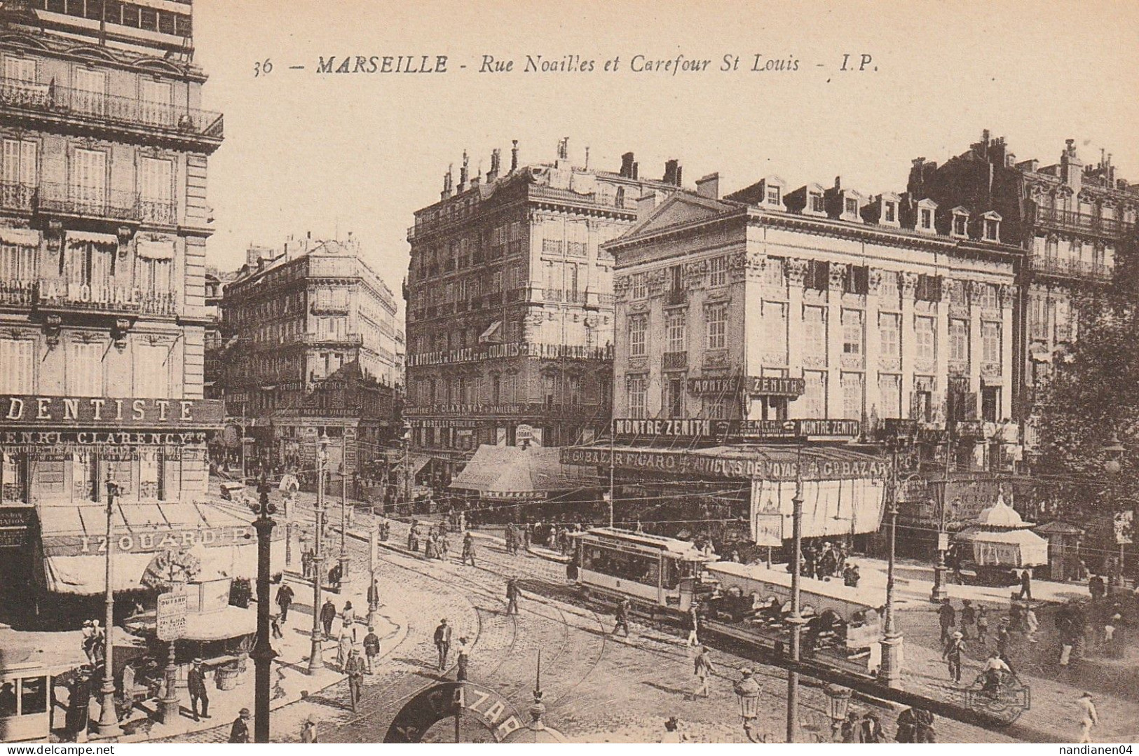 CPA - 13 - Marseille - Rue Noailles   - I.P..;  N°36 - Canebière, Centro