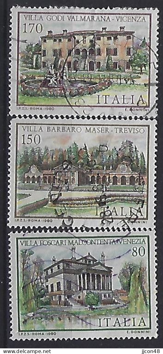 Italy 1980  Villen (o) Mi.1733-1735 - 1971-80: Usati