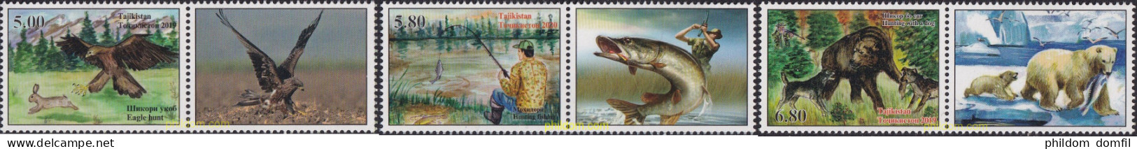 709382 MNH TAYIKISTAN 2020 CAZA Y PESCA - Tadschikistan