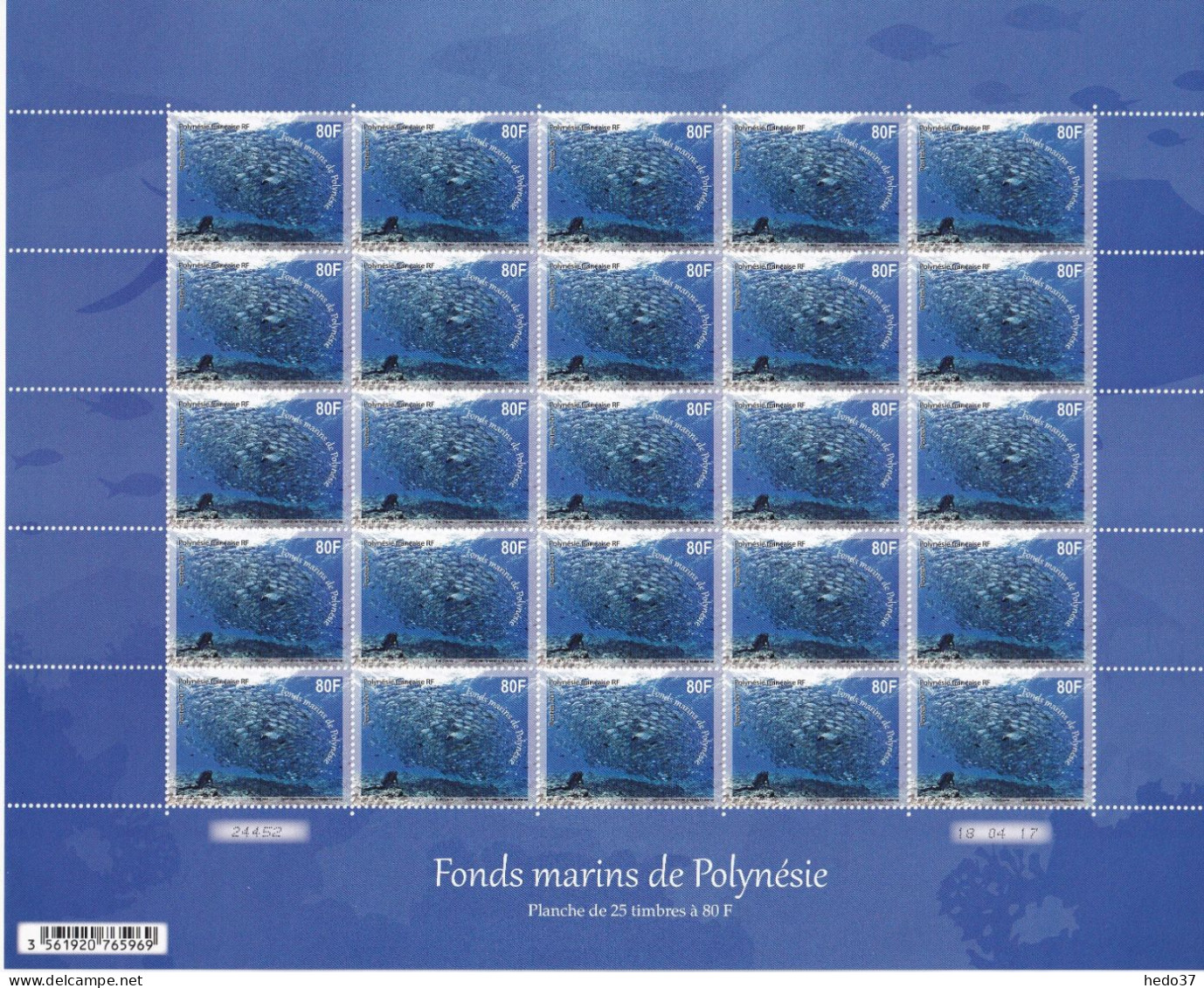 Polynésie N°1151/1154 - Feuille Entière - Neuf ** Sans Charnière - TB - Ungebraucht