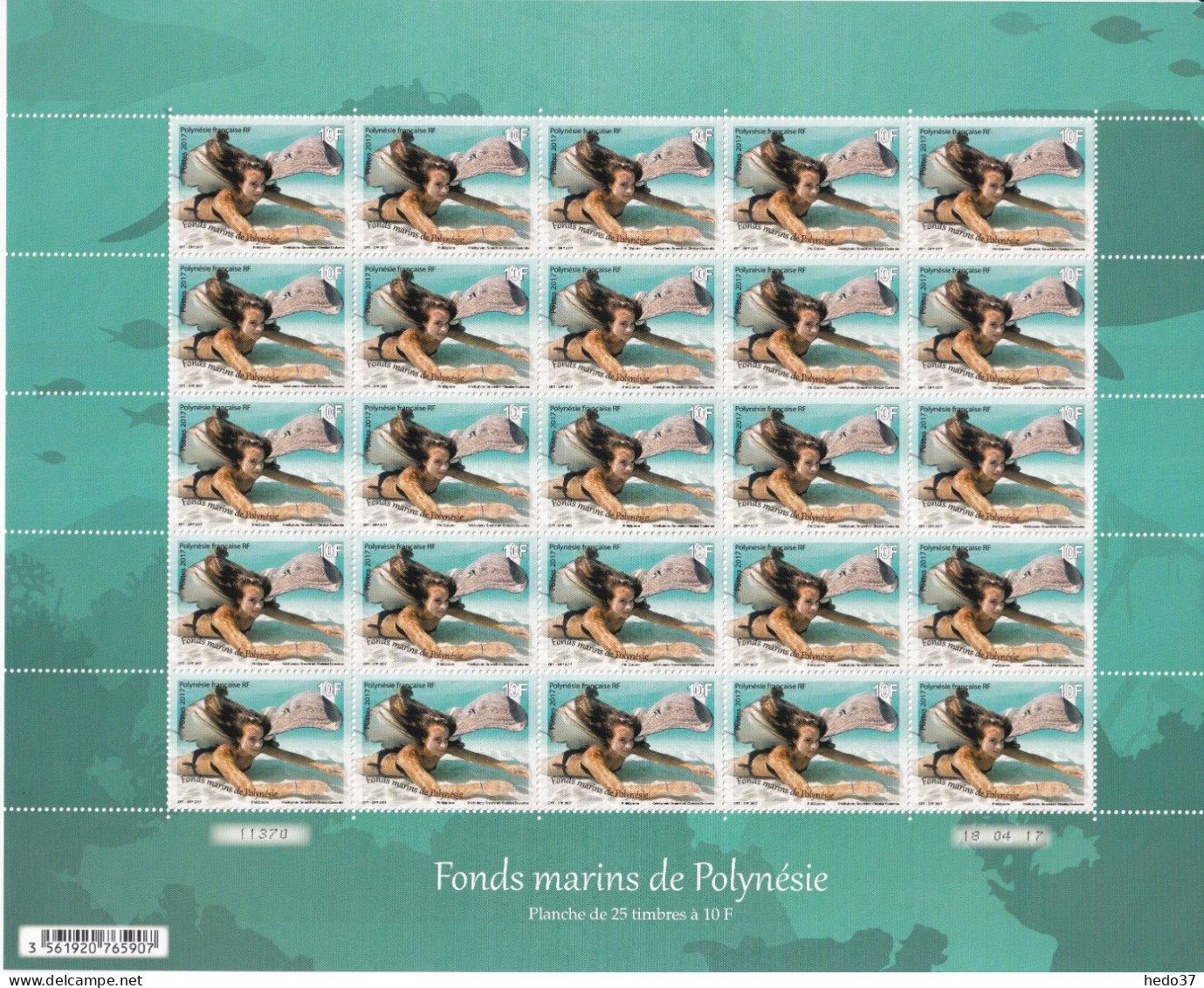 Polynésie N°1151/1154 - Feuille Entière - Neuf ** Sans Charnière - TB - Unused Stamps