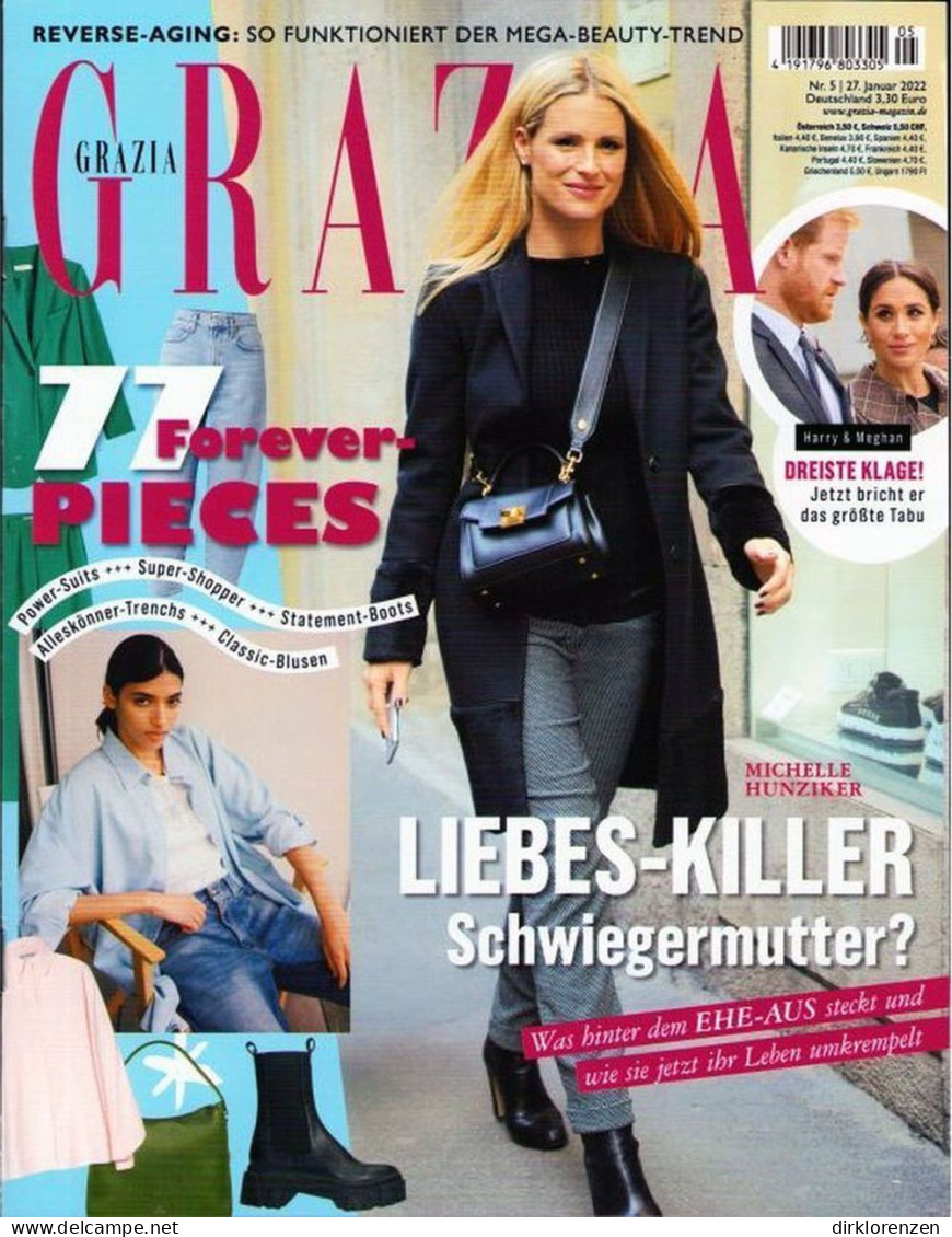 Grazia Magazine Germany 2022-05 Michelle Hunziker Harry Meghan - Ohne Zuordnung