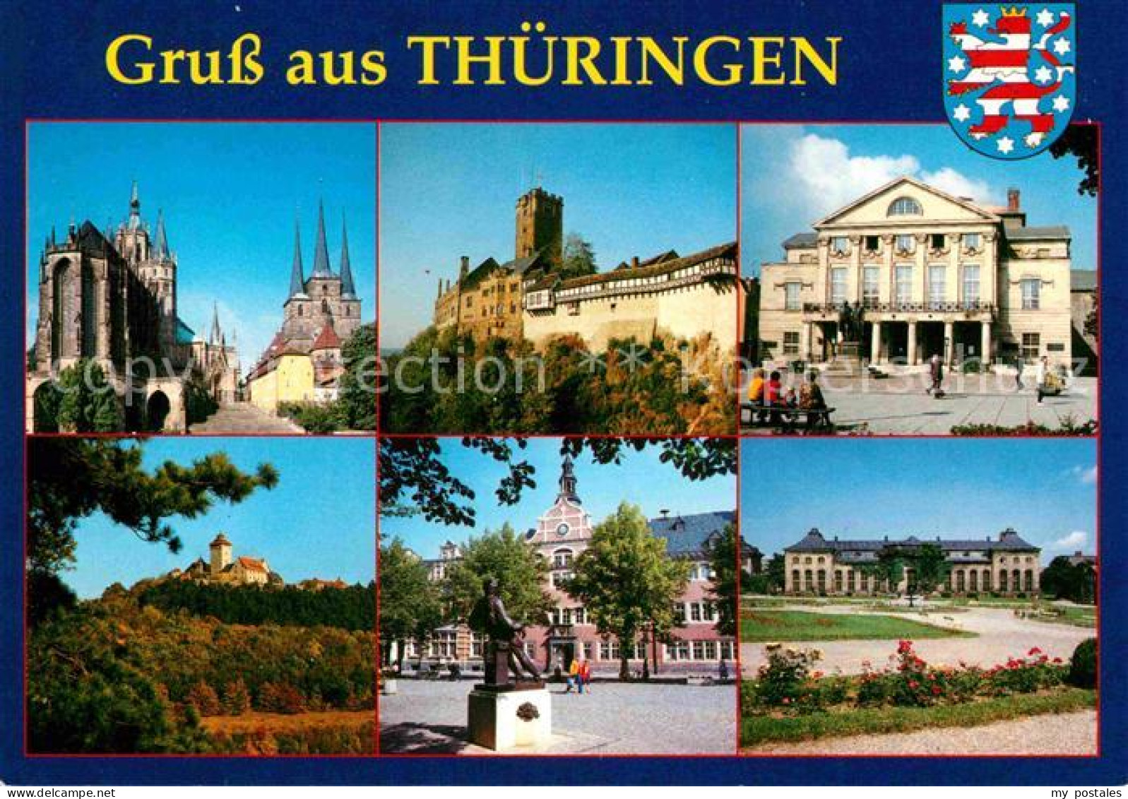 72709905 Thueringen Region Erfurt Dom Kirche Eisenach Wartburg Weimar Theater Ve - Erfurt