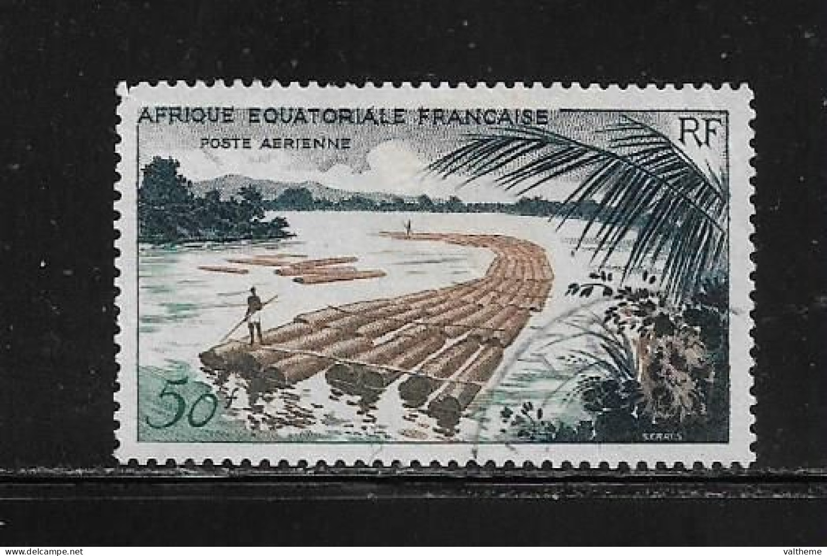 A.E.F.  (  DIV - 610 )   1955   N° YVERT ET TELLIER   POSTE AERIENNE   N° 58 - Used Stamps