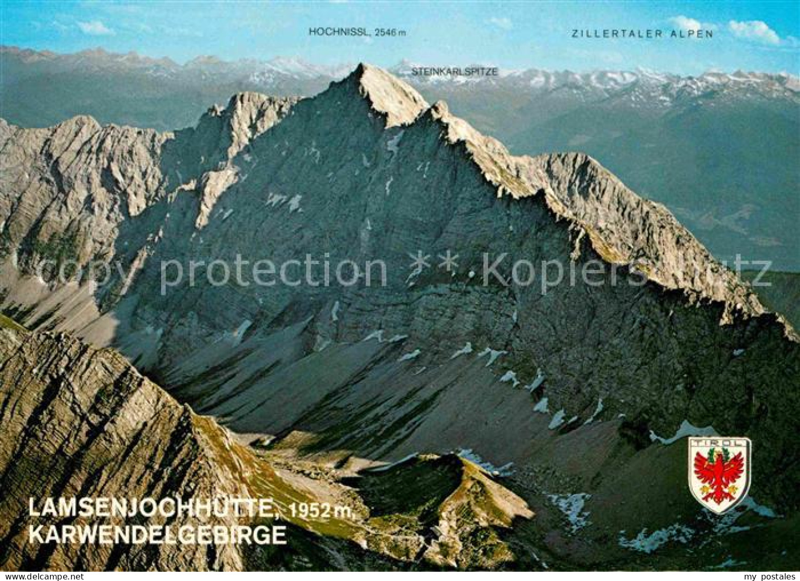 72709571 Lamsenjochhuette Mit Karwendelgebirge Naturschutzgebiet Fernsicht Zille - Autres & Non Classés