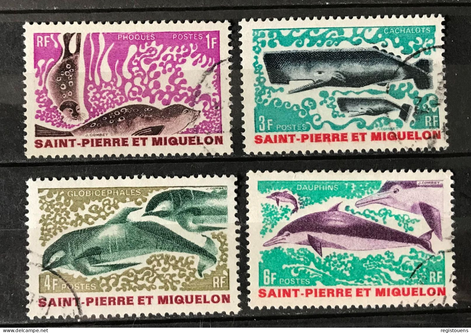 Lot De 4 Timbres Oblitérés Saint Pierre Et Miquelon 1969 Yt N° 391 À 394 - Used Stamps