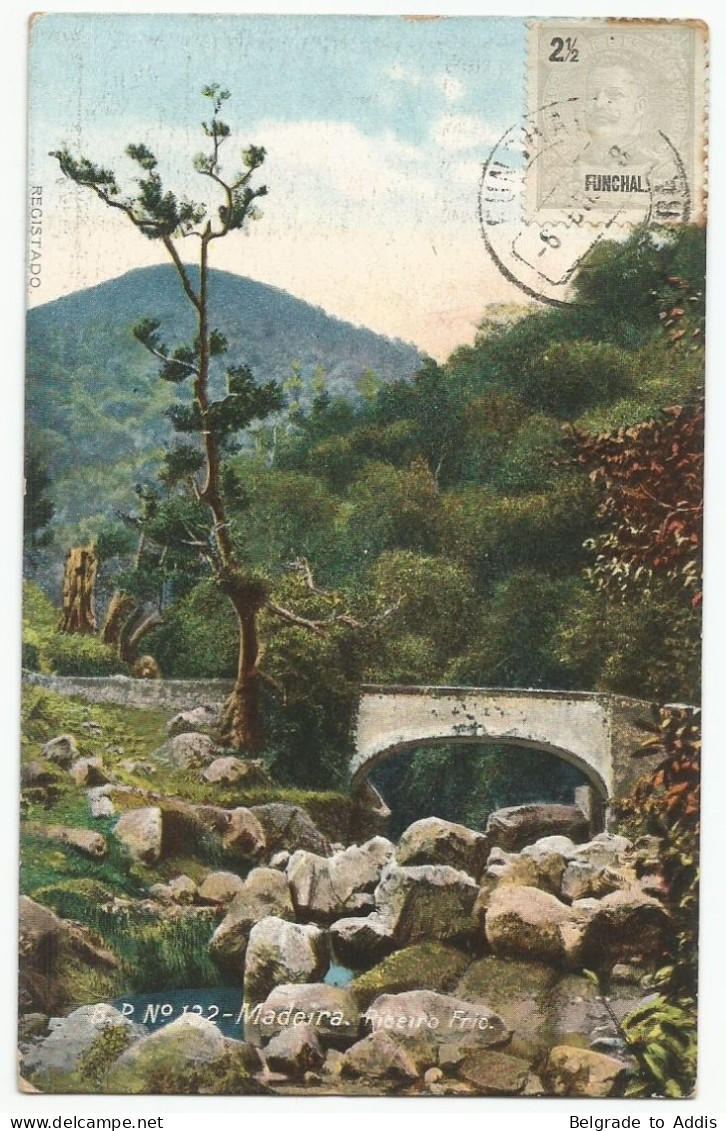 Portugal Madeira Funchal Postcard Carte Postale CPA 1908 Ribeiro Frio - Madeira