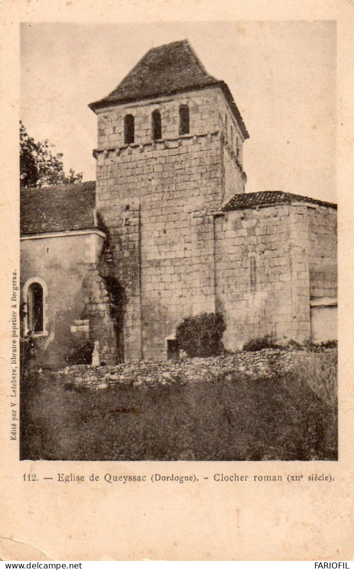 Queyssac - L' Eglise - Clocher Roman Du 12ème Siècle . - Other & Unclassified