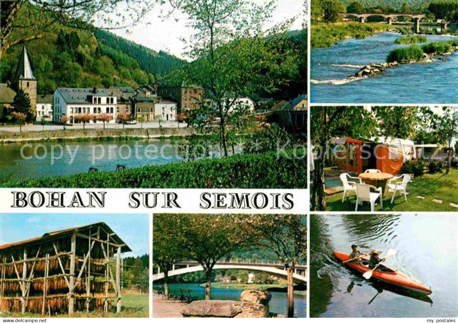 72709476 Bohan-sur-Semois Teilansichten Partie Am Fluss Camingplatz Bruecke Kanu - Andere & Zonder Classificatie