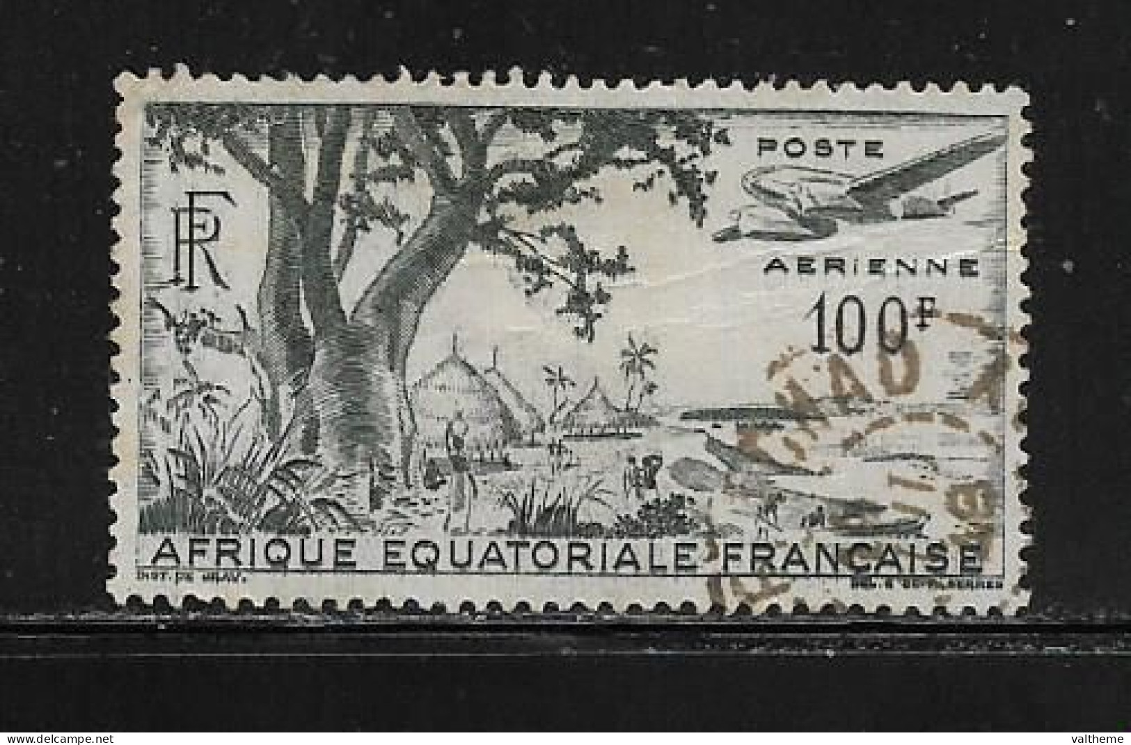 A.E.F.  (  DIV - 612 )   1947   N° YVERT ET TELLIER   POSTE AERIENNE   N° 51 - Used Stamps