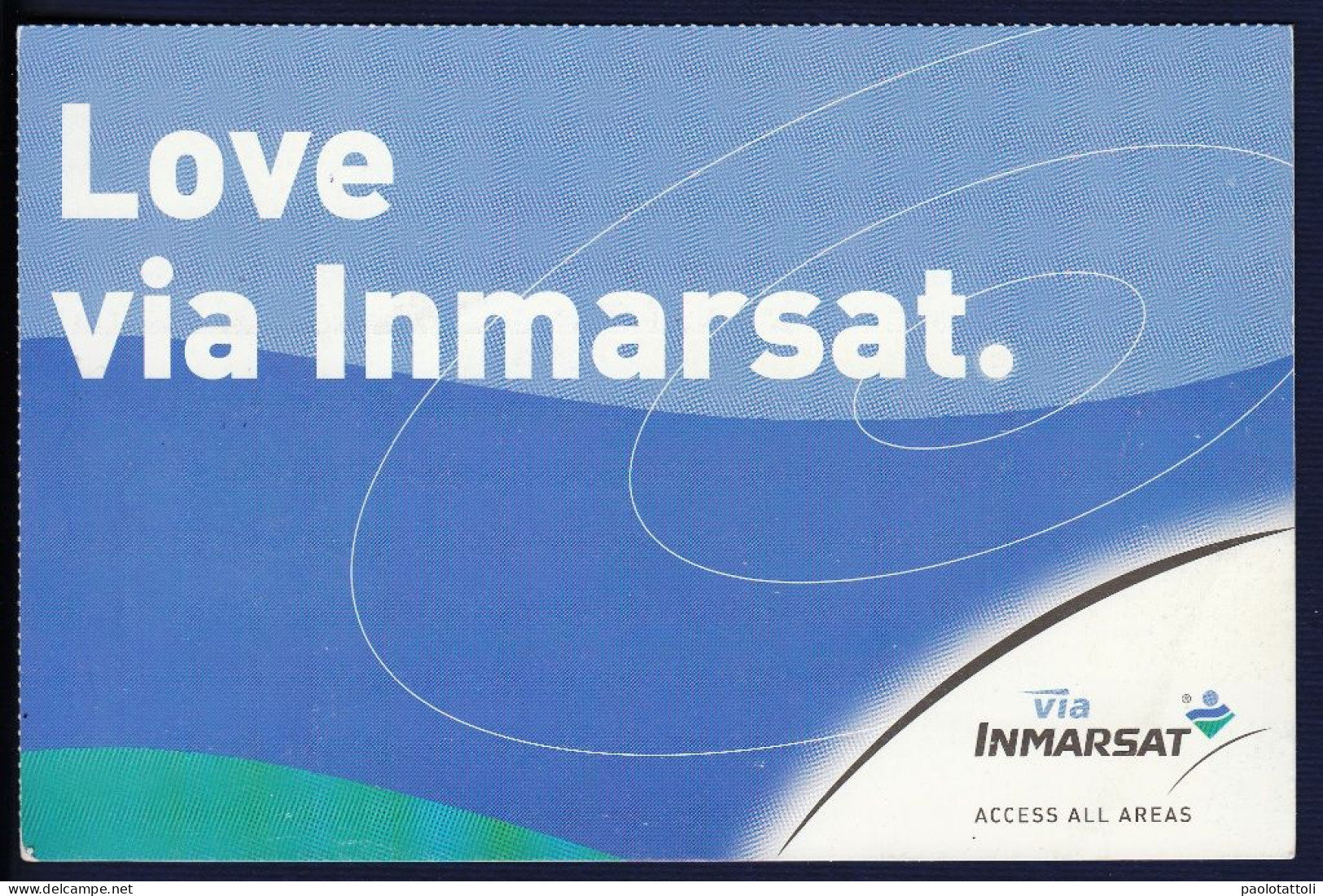 Advertising Post Card- INMARSAT, Love Via Inmarsat. New, Divided Back . SIZE 181mm X150mm. - Sonstige & Ohne Zuordnung