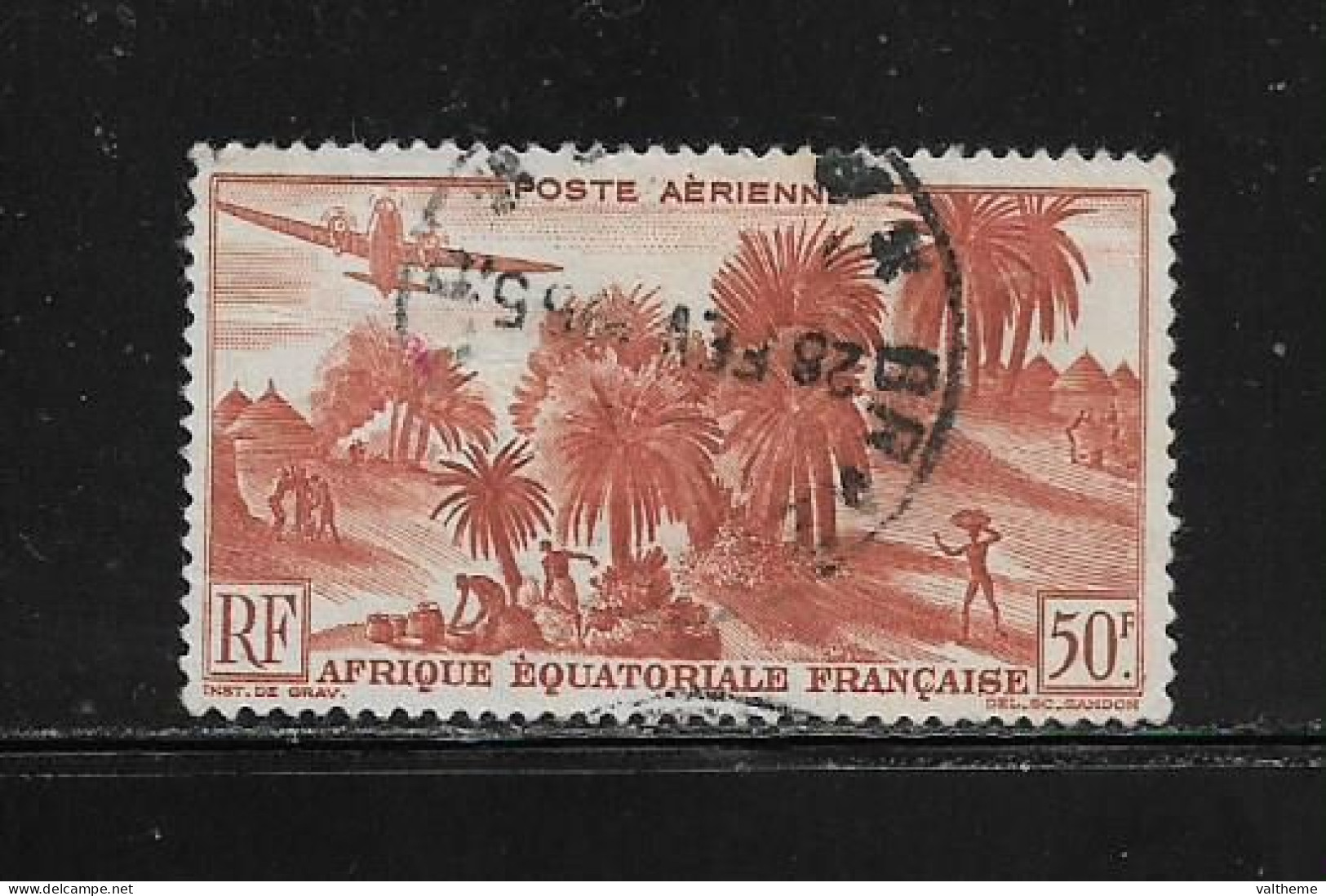 A.E.F.  (  DIV - 613 )   1947   N° YVERT ET TELLIER   POSTE AERIENNE   N° 50 - Used Stamps