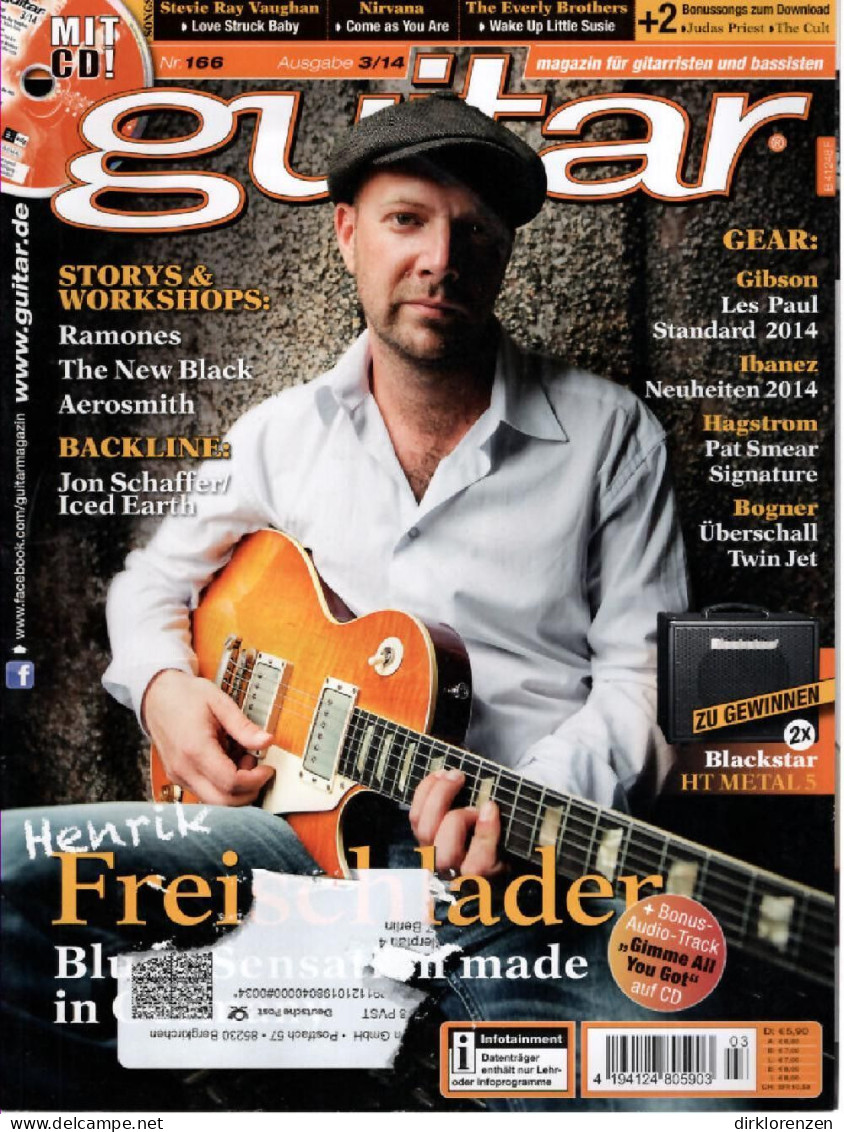 Guitar Magazine Germany 2014-03 Henrik Freischlader Ramones The Black ACCEPTABLE - Non Classés