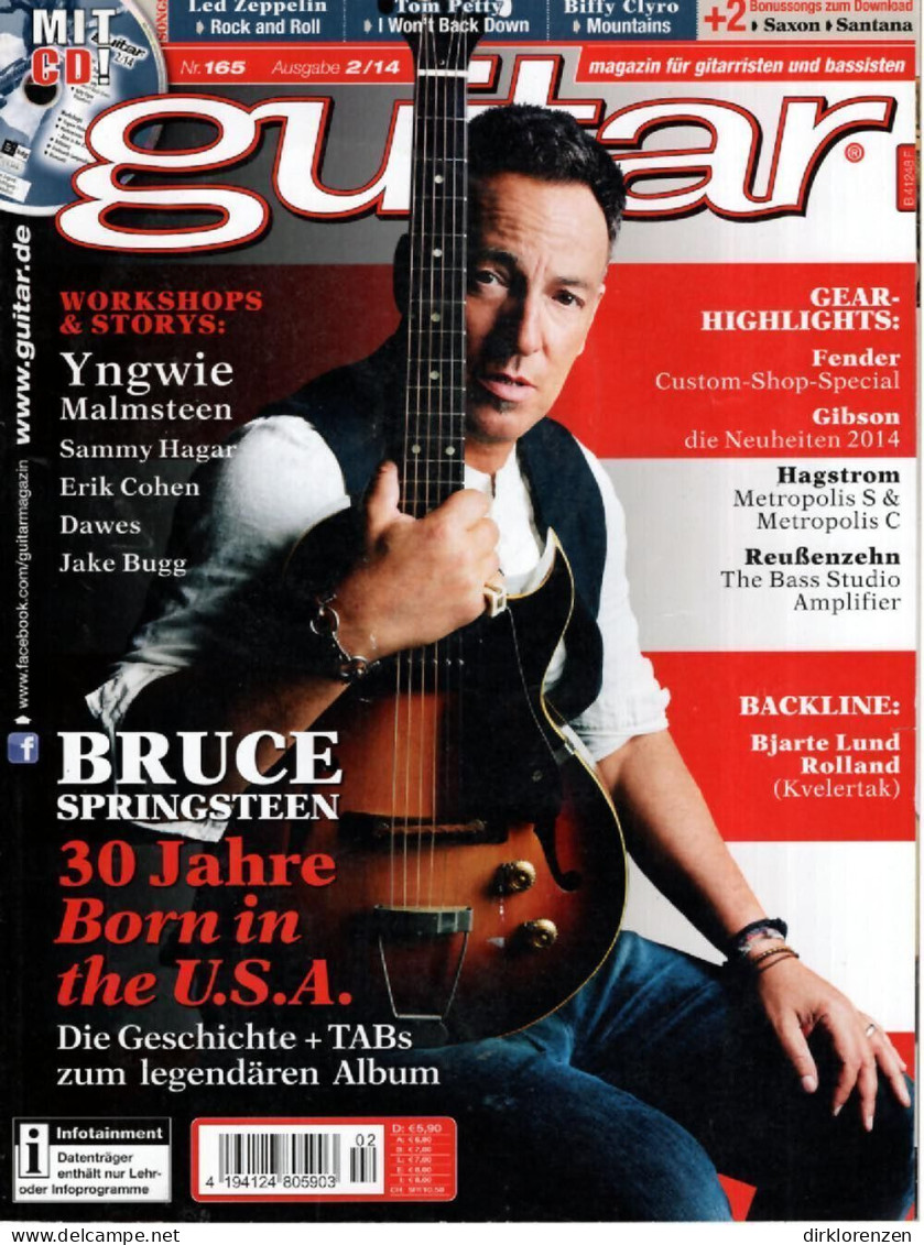 Guitar Magazine Germany 2014-02 Bruce Springsteen Tom Petty Biffy Clyro - Non Classés