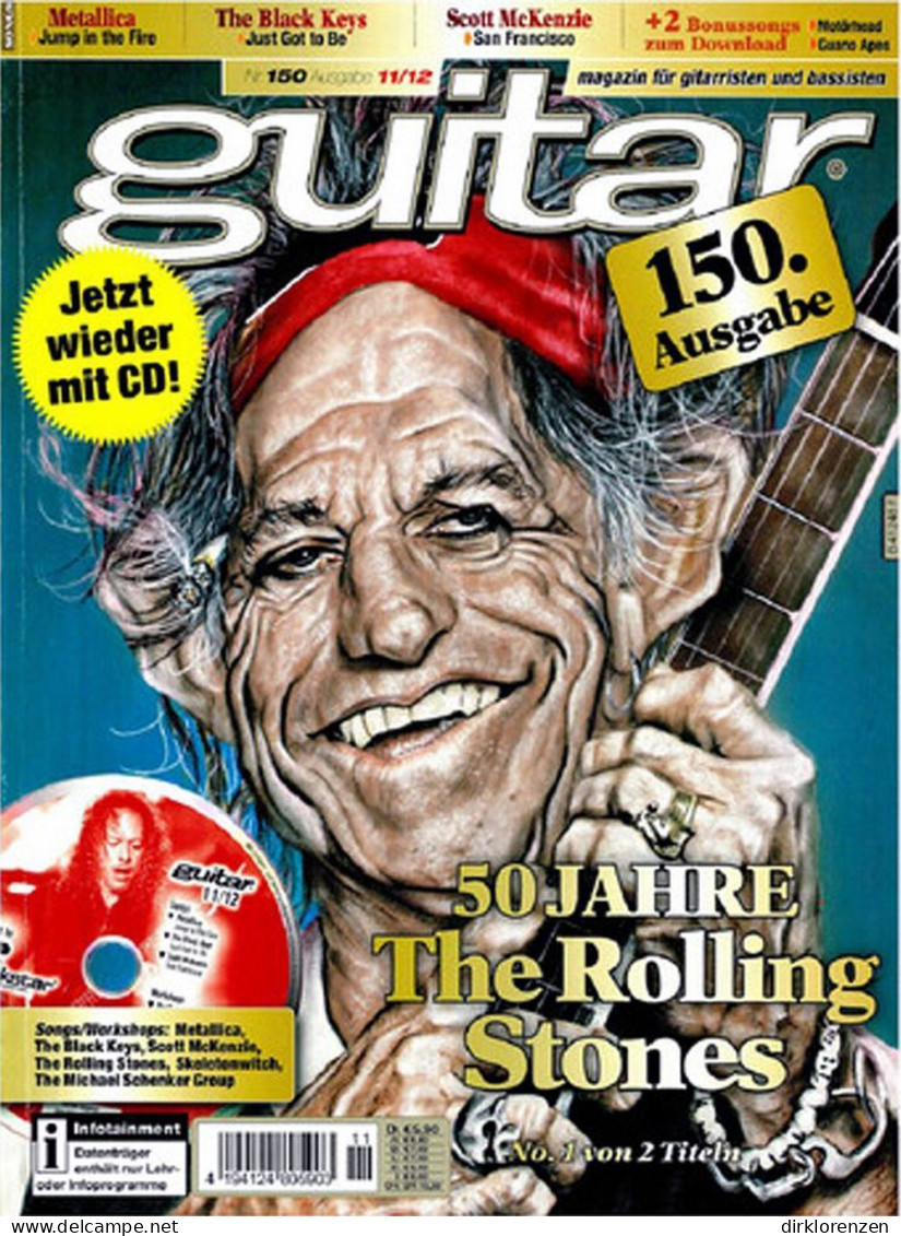 Guitar Magazine Germany 2012-11 Ron Wood Rolling Stones - Non Classés