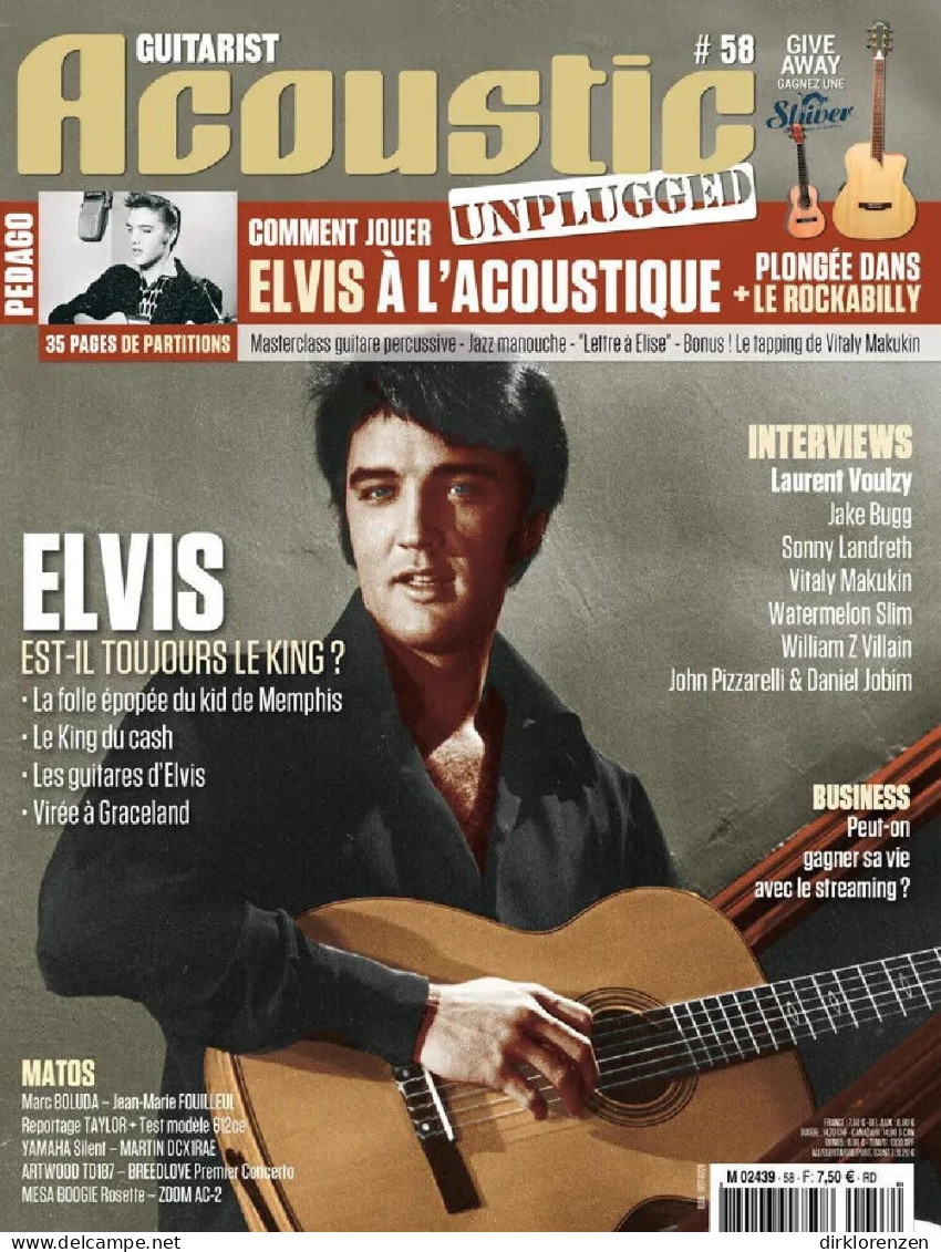 Guitarist Acoustic Unplugged Magazine France #58 Elvis Presley Jake Bugg  - Non Classés