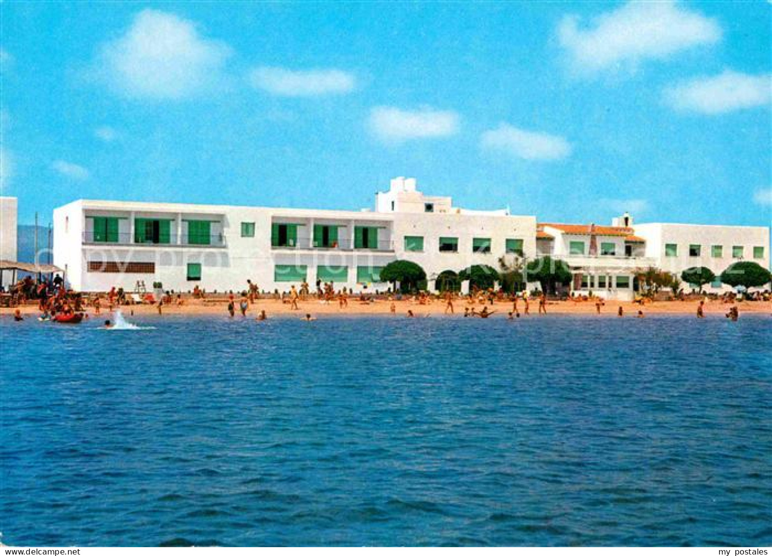 72709380 Talamanca Pension Talamanca Playa Strand Ansicht Vom Meer Aus Ibiza Isl - Sonstige & Ohne Zuordnung